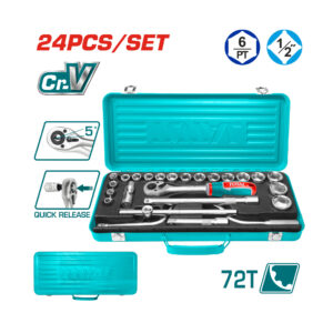 Dados 1/2" en mm jgo. x 24pz THT141253