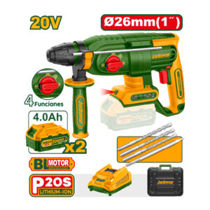 Rotomartillo 20V 2.5 Joules s/carbones + 2bat 4Ah JDLM