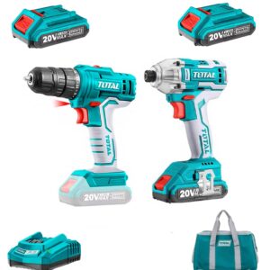 Taladro atorn. 20V 3/8" + Pistola impacto 20V TCKLI2016