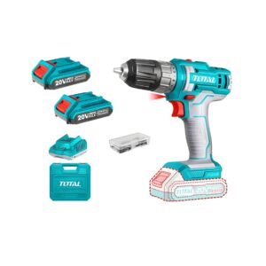 Taladro atornillador 20V 3/8" +caja plast. TDLI200528