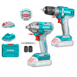Taladro atorn.20V 3/8"+Pistola impacto 1/2" TOSLI230702