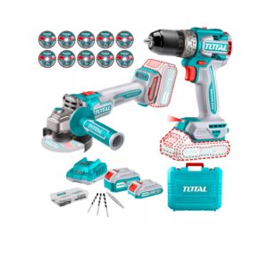 Esmeril 20V 4-1/2" + Taladro perc. 20V 1/2" TCKLI20273