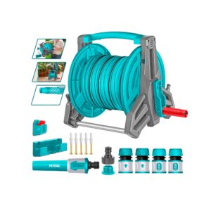 Manguera p/agua PVC 1/2" x 20mt + carrete y acces. THH